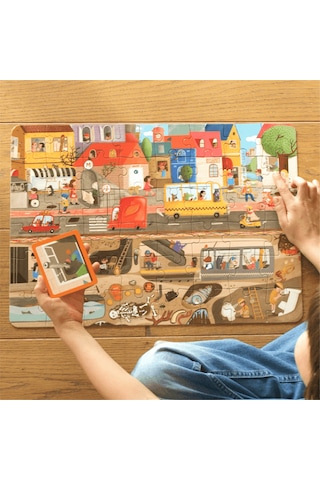 Moritoys Exploring My City - 2in1 Puzzle Ve Bil Bakalım Kim Oyunu