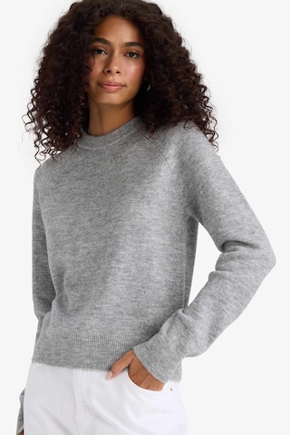 Defacto Regular Fit Bisiklet Yaka Basic Düz Soft Touch Yumuşak Triko Kazak D8678ax25wngr456 Gri-gr456