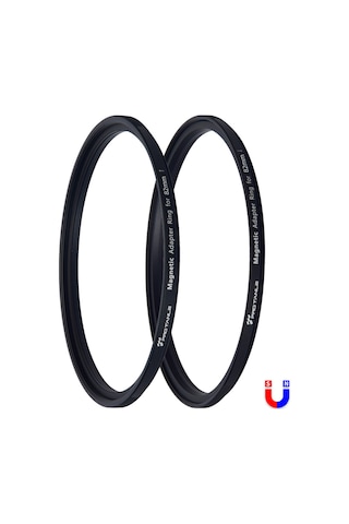 Youtek "82mm Manyetik Filtre Adaptör Halkası - Hızlı Değişim İçin Çift Mıknatıslı Profesyonel Set"