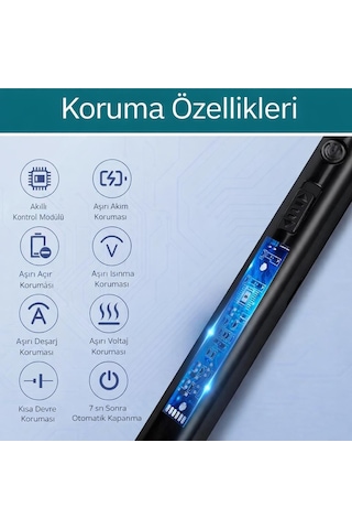 Valkyrie Type-c Şarjlı Elektronik, Mum Yakma Darbeli Ateşleyici 360 Esnek Boyun, Rüzgar Geçirmez, Göstergeli