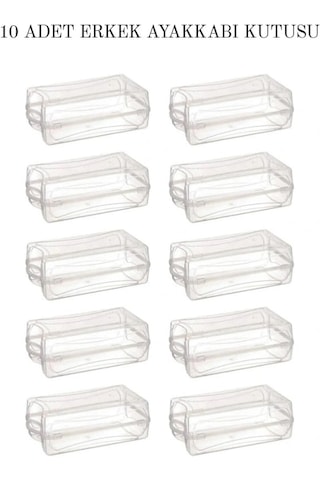 10 Adet Erkek Ayakkabı Saklama Kutusu Düzenleyici