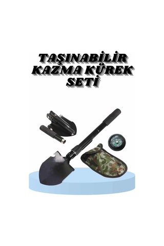 Bay Çelik Katlanır Fonksiyonel Kamp Kazma Kürek Ve Kesme Aleti Seti Küçük Kazma Kürek Seti Najmaddin