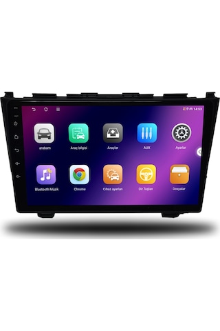 Caros Honda Crv 2007-2012 Uyumlu Android Multimedya 1gb Ram 16gb Hafıza 9"