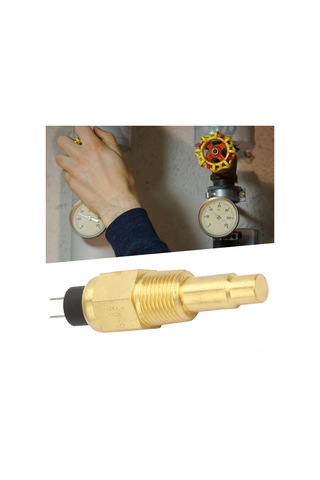 Mufunye Vdo Uygun 3/8 Npt Konaklı Bakır Sıcaklık Sensörü - Ölçüm Aralığı 38-120 C, 103 C Koruma Eşiği