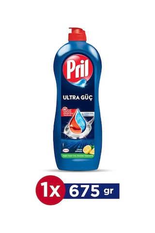 Pril Cold Power Yağ Çözme Etkili Limon Kokulu Sıvı Bulaşık Deterjanı 675 G, Limon Kokulu 675gr
