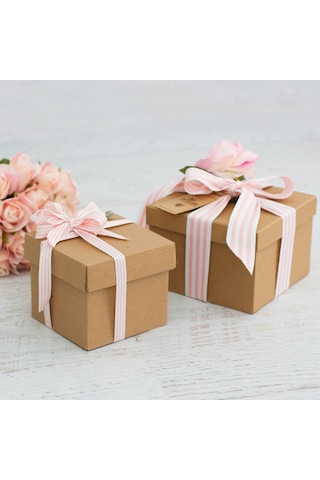 Kapaklı E-ticaret Hediye Kutusu, Kraft Kare Kargo Paketleme Kutus Diğer