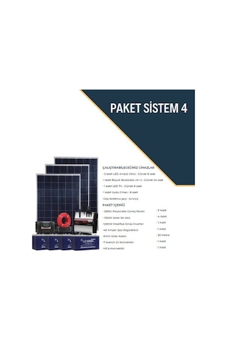 Bağ Evi Solar Paketi 4