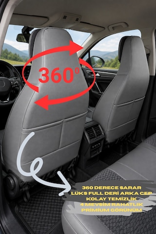 Volkswagen T-cross Araçlara Uyumlu Ön Arka Takım Oto Koltuk Kılıfı - Cellaura 30104084