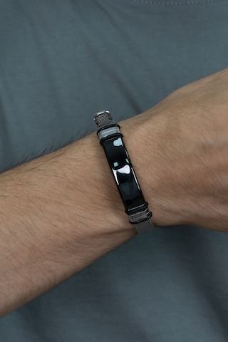 Kişiye Isimli Hasır Kemer Kordon Çelik Erkek Bileklik Scb13S Çok Renkli