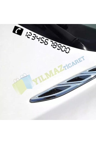 Araç Park Telefon Numaratör Parkmatik Oto Sticker Araba Yapıştırma 2 Adet