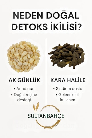 Sultanbahçe Akgünlük- Kara Halile-  Seti - Doğal Bitki Çayı - Bitkisel Arınma Seti