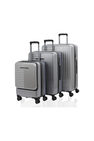 Baggaj V2404 Pc Valiz Set Sılver
