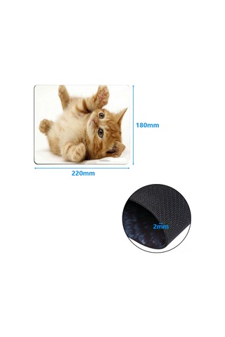 Ximistore9 Kedi Desenli 9 Seçenekli Kaymazsız Mouse Pad - 180x220x2mm, Oyun Ve Çalışma İçin Yumuşak, Temizlenebilir, Hassas Konumlandırma Diğer