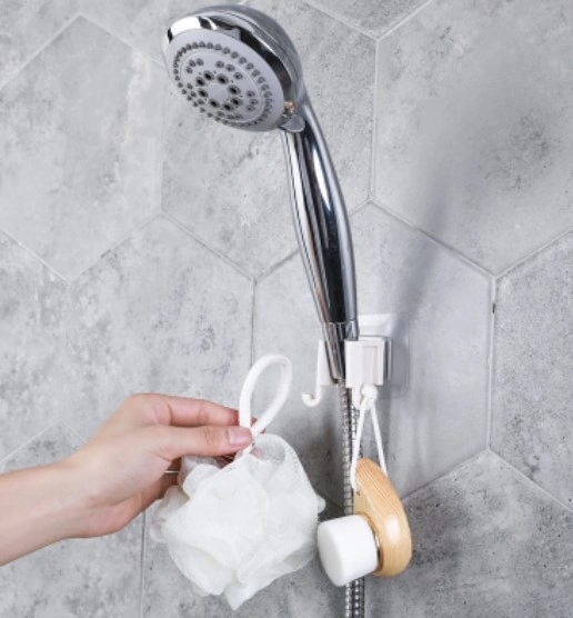 Duş Başlık Tutucu Ve Lif Askısı 4741 Altın - Krom