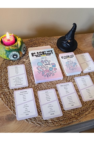 Blacklist Yasaklı Kelime Oyunu Gen Z Kese Hediyeli 50 Kart Eğlenceli Grup & Parti Oyunu
