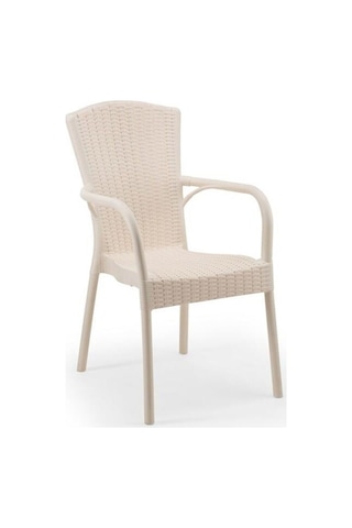 Luna Doğa Rattan Koltuk 4 Adet Çölbeji Bej