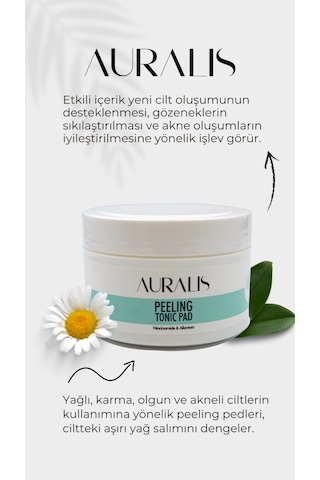 Auralis Peeling Tonik Pad Gözenek Sıkılaştırıcı Ve Arındırıcı 40 Adet