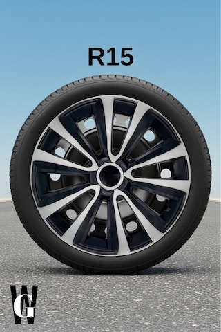 Renault Symbol 15 İnç Jant Kapağı 4 Adet Siyah Gri C121