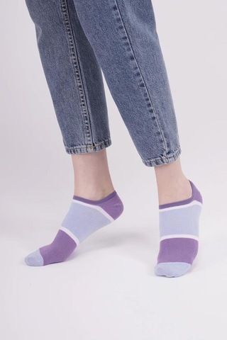 The Socks Company 162p 3 Çift Desenli Kadın Görünmez Çorap Çok Renkli