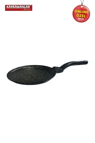 Kahramanlar Helegra Döküm 26 Cm Siyah Krep Tavası