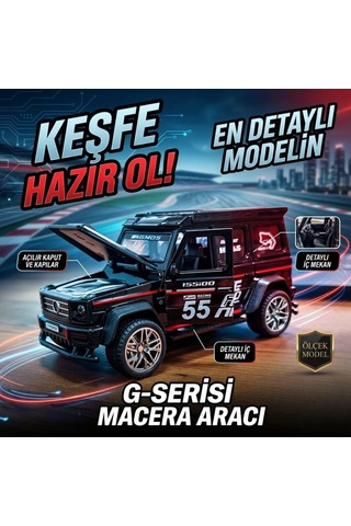 Duman Çıkaran 3 Buton Fonksiyonlu Işıklı Müzikli Sesli Sürtmeli 4x4 Arazi Aracı Temalı Oyuncak Araba Siyah