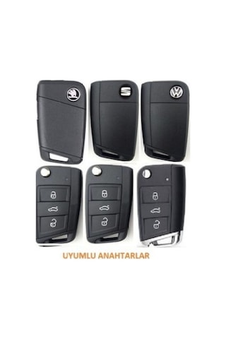 Octivia Ibiza Ateca Leon 2013 Golf 7 Toledo Uyumlu Silikon Anahtar