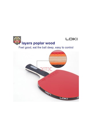 Loki İttf Onaylı Masa Tenisi Raket Set 2 Raket Top Kılıf