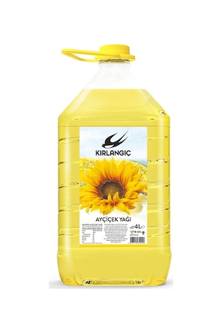 Kırlangıç Dar Ağız Ayçiçek Yağı Pet 4 L Kırlangıç Dar Ağız Ayçiçek Yağı Pet 4 L
