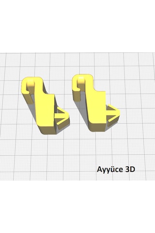 Ayyüce 3d, Renault Twingo 1 Pandizot Askı İpi Klipsi 2x Siyah
