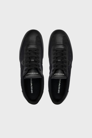 Emporio Armani Logolu Sneaker Ayakkabı Erkek Ayakkabı Em003062 Af29544 Uc001 Siyah