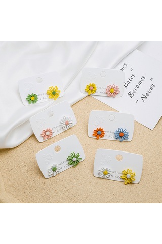 Skycity Şık Alaşımlı Küpe, 7x1.7 Cm, Opp Poşet Paket Özel Ambalaj Seçeneği Diğer Çok Renkli