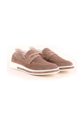 Lbr H1044 Erkek Süet Deri Casual Ayakkabı Vizon Vizon