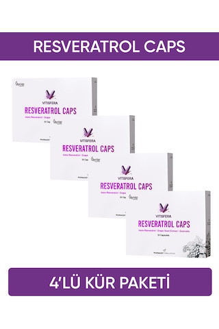 Vitisfera Resveratrol Caps Kür Seti 4'lü