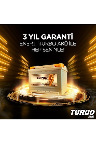Turbo 74 Ah. 72 Amper Uyumlu 600a En 3 Yıl Petlas li Üretim Tarihi: 2026