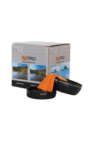 Raypro DCR-5500HD 55 MM 0.70x Ultra Geniş Açı + Makro Lens