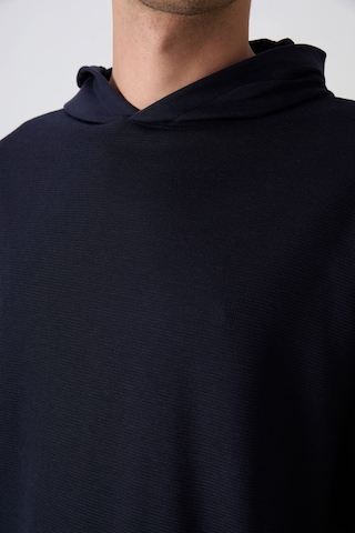 Tommy Life Lacivert Pamuklu Kalın Yüzeyi Dokulu Oversize Fit Basic Erkek T-shirt - 88335 Lacivert