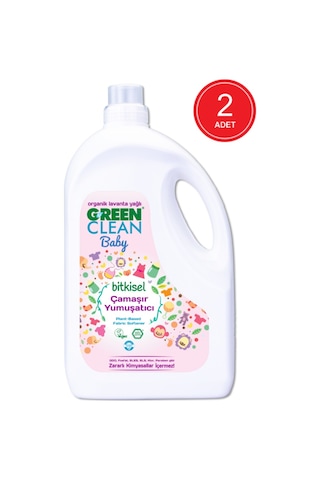 U Green Clean Baby Organik Lavanta Yağlı Bitkisel Çamaşır Yumuşatıcı 2 x 2750 ML