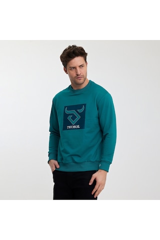 Twobull OSLO Erkek Petrol Sweatshirt