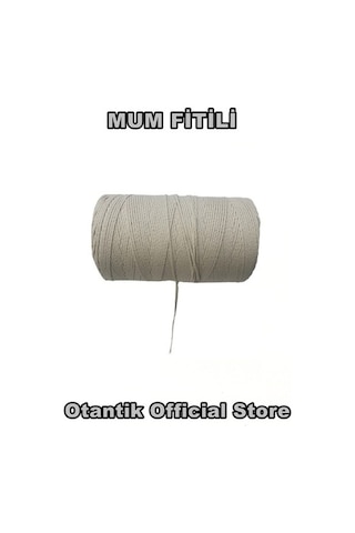 100 Mt Mum Fitili, %100 Pamuklu Mum Fitili, Mum Yapım Malzemesi