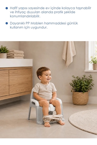 Babyjem Afacan Lazımlık Soft Gri