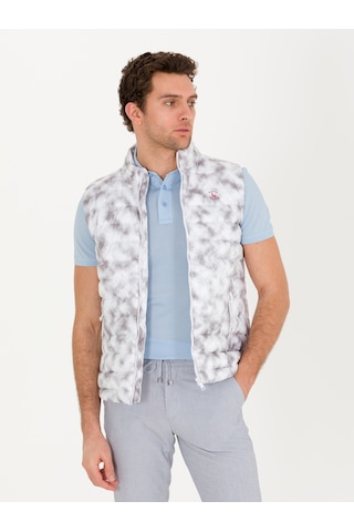 Cacharel Beyaz Slim Fit Mont Yelek