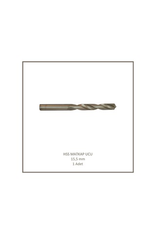 Hss Matkap Ucu 15,5 Mm, Metal, Ahşap, Plastik İçin 1 Adet