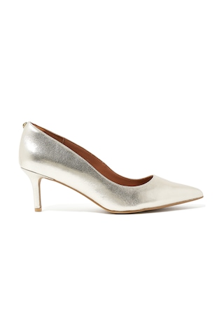 Kurt Geiger Altın Renkli 65mm Topuklu Şık Ayakkabısı Abiye Ayakkabı 38,5