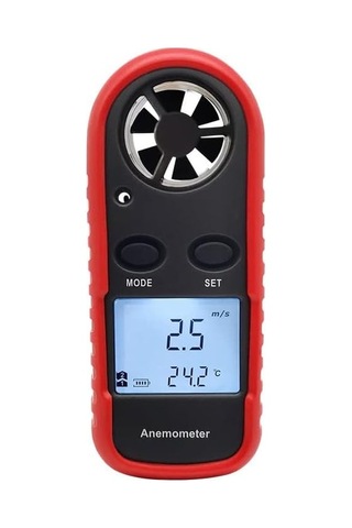 Wt816 Dijital Anemometre Hava Akım Ölçer, Mavi