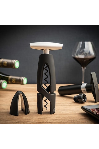 Peugeot Altar Siyah Folyo Kesicili Tirbuşon 17 Cm Çok Renkli