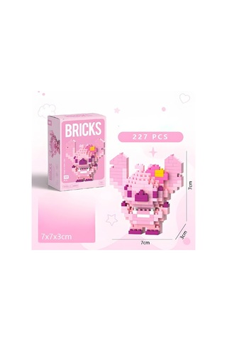 Brıcks Hawaii Model Stitch & Angel Figür Seti Mini Yapı Blok Kole