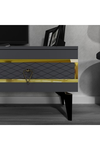 Zirve Üçgen Dolap,çekmece Metal Mobilya Kulbu 4 Adet Altın