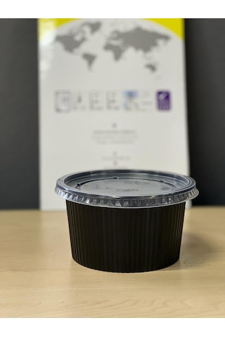 Plastik Federli Çorba Kasesi Kap + Kapak 30'lu