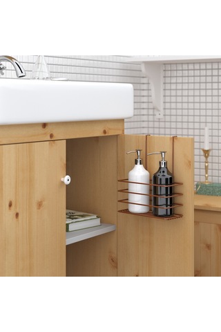 Teknotel Askılı Dolap İçi Tek Katlı Banyo&mutfak Rafı Bakır Sf004 Bakır