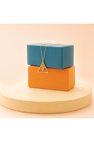 Dkmn Gümüş Tasarım 925 Ayar Gümüş Element Doğum Çiçeği Kolye